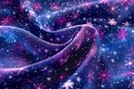 梦幻星空花纹飘逸布料