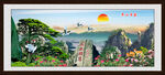 泰山山水风景画