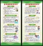 夏季健康教育知识展架