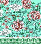 清新花卉图案背景设计