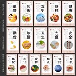 食堂标语 餐厅文化 餐饮挂画