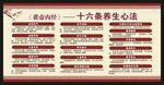 中医养生知识宣传栏