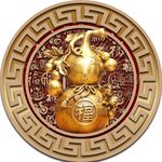 金色葫芦吉祥装饰图案