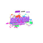 班服多彩SEVEN艺术字设计
