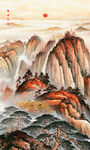 江山如画旭日东升
