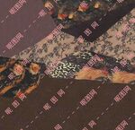 多彩花卉图案布料展示