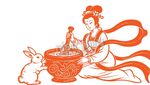 嫦娥玉兔图