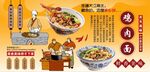 鸡肉面背景墙