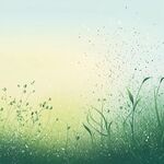 春日草地梦幻清新背景图