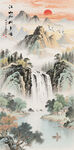 玄关山水画 