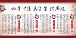 四季中医养生宣传展板