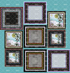 大牌 方巾 定位花