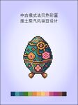 中式蒸汽朋克风机械蛋像素十字绣
