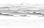 水墨山水图