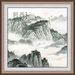 国画山水风景装饰画