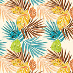 热带植物花纹图案背景