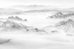 中式山水屏风画