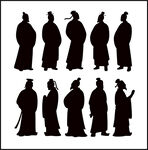 古代人物剪影集合