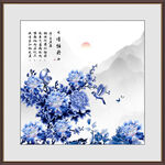 蓝色牡丹 