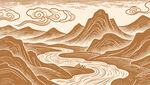 山水插画