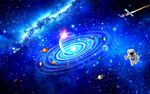蓝色星空行星