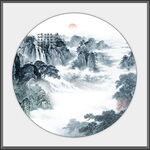 水墨山水图