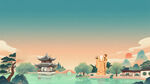 古风山水景观图