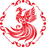 凤凰剪纸图案