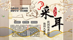 采耳养生背景墙