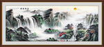 国画山水画 办公室山水画