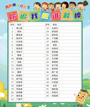 幼儿园班级考勤表