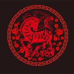 马年剪纸