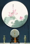 国画荷花