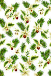 圣诞绿植浆果图案背景