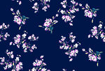 深蓝色底花卉图案纹理