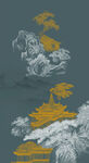 山水楼阁装饰画
