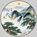 迎客松挂画
