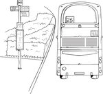 医疗设备运输场景示意图 矢量图