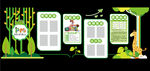 绿色卡通风格托班文化墙