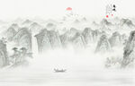 新中式意境山水画
