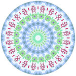 圆形抽象印花图案