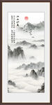 泰山国画泰山日出
