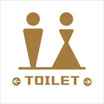 高档男女厕所标志
