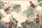壮丽万里长城山水图