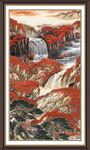 山水瀑布风景