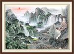 山水国画风景图