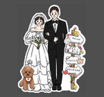 婚礼迎宾立牌 