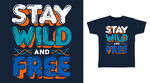 个性狂野自由风T恤设计
