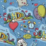 欢迎回到学校插画