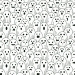 幽灵图案背景纹理